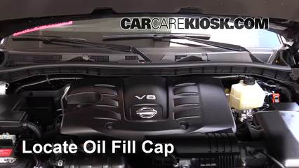 How to Add Oil 2017 Nissan Armada SV 5.6L V8